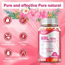 BBL -MAX Gummies - Helps Lift And Maintain Body Shape, Lifts And Tightens, Shapes The Buttocks - 60pcs - 60 Gummies - View 6