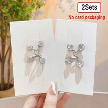 4pcs Adjustable Invisible Belt Set For Women - Instant Buckle Waist Cincher With Sparkle Decor, Suitable For Jeans And Casual Pants - Accessory