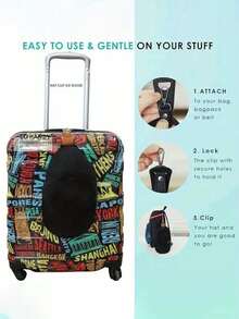 1pc Travel Cap Clip, Solid Color, Suitable For Luggage, Multifunctional Baseball Cap Clip, Outdoor Hat Companion, Mini Travel Cap Clip, Outdoor Backpack Luggage Storage Clip, Multifunctional Sun Hat Clip, Hat Accessories, Can Securely Attach Hats To Bags Or Luggage - Multicolor - View 6