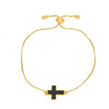 A And Posh Zirconia Cross Pendant Bracelet. It's Great For Christians To Wear. You Can Wear It When Praying Or In Your Daily Life.