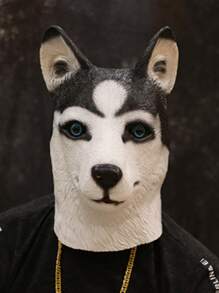 1pc Animal Full Face Husky Mask, Gorilla Mask, Fun Animal Headpiece For Masquerade Party, Halloween Party Gag Prop, Cow, Lion, Tiger, Pigeon Masks, Halloween Cosplay Creepy House Decoration Prop, Christmas Hat, Clown Mask (Actual Gorilla Photo 7 Styles)