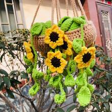 onEternal Handmade Sunflower & Ivy Hanging Decor, Car Interior Accessory, Mirror Ornament, Gift, Home Decor, Christmas & Halloween Gift