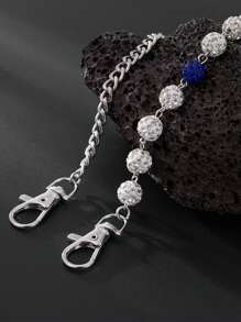 1/3 Stücke luxuriöser minimalistischer Diamant-Kugel-Ketten-Taillengürtel, Herren Körperkette zur Hosen Dekoration, geeignet für den täglichen Gebrauch, tolles Geschenk für männliche Freunde zu Neujahr, Weihnachten, Valentinstag