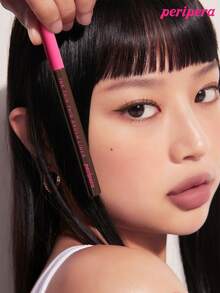Peripera Delineador de tinta de pincel fino de K-Beauty, lápiz delineador líquido de 0,12 mm, delineador de ojos, color intenso, flujo de tinta suave, secado rápido, resistente al agua y al sudor, maquillaje diario, maquillaje coreano - #02 Película marrón (nueva) - Ver 2