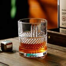 6 Stücke hochwertige Whiskeygläser, 7oz, Gläser für Old Fashioned Cocktails, Vintage Gläserset, Tumbler Gläser, Gläser für eisgekühlte Getränke, geeignet für Bourbon Whiskey, Scotch Whisky, Spirituosen, Wodka, Cocktails, passend für Familien, Bars, Partys, einzigartiges Geschenk für Männer
