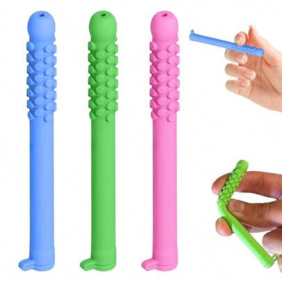 Chewable Breather Stick With Essential Oil For Aromatherapy On The Go Natural Focus 3pcs