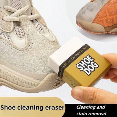 4pcs/2pcs/1pc Suede Rubber Eraser, Used For Cleaning Shoes, Removing Stains On Patent Leather Or Mesh Athletic Shoes, Dry Cleaning, Waterproof Shoe Cleaner, Cleaning Nubuck Leather Balls, Sneakers, Earaser For Small White Shoes, Durable