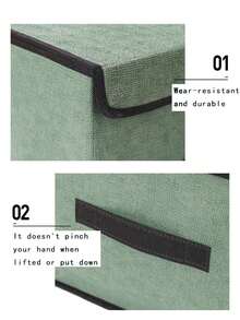 1pc Foldable Storage Box, Large Capacity Cloth Storage Bin - Ideal For Space-Saving, Clothes Organization, Decorations For Festivals, Rooms, Home, Bedroom