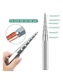 Expansor De Tubo Cobre 1/4 5/16 3/8 1/2 5/8 3/4 Herramientas  6 en 1 Herramienta de Estampación y Expansión Manual para Reparación utilizada ampliamente en la reparación de equipos de refrigeración como neveras aire acondicionado y congeladores - Plateado - Ver 3