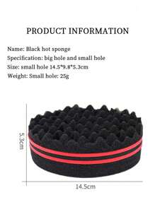1pc African Curly Hair Care Tool Curly Sponge, Fashionable Sponge Brush, Suitable For Black People To Perm Curly Hair, Hair Tools, Hair Products And Accessories For Barber Salon Beauty Travel Essentials