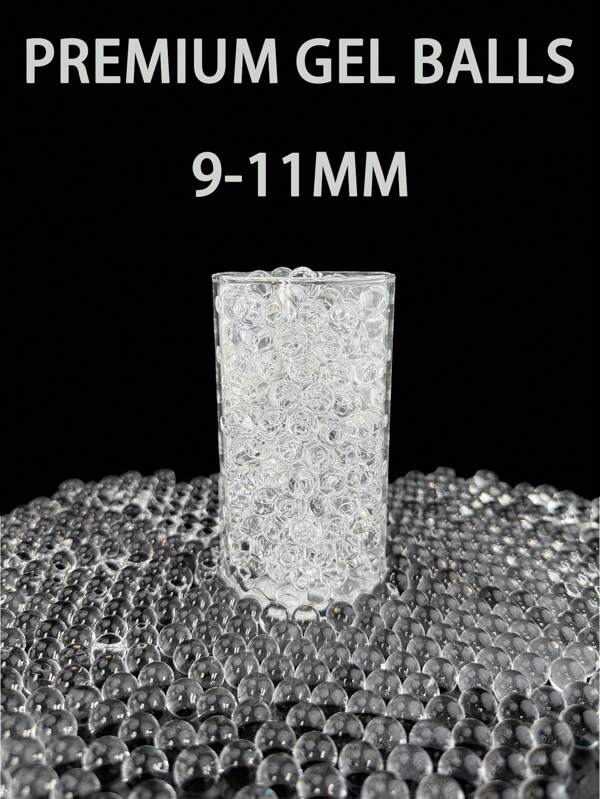100,000pcs Blue Water Beads, Water Gel Beads For Vase Filler, Wedding Centerpiece, Christmas Decoration, Holiday Floral Decor