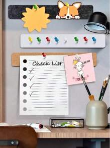 1 Peça Quadro de Avisos Decorativo, Quadro Decorativo Multiuso, Quadro de Exibição DIY de Fotos, Quadro Mural Reutilizável para Casa/Escritório, Pode Segurar Fotos Fixadas, Adequado para Decoração Doméstica, Memorando de Escritório, Decoração de Pôsteres, Colagem de Fotos, Planejamento de Calendário, Planejamento de Agenda