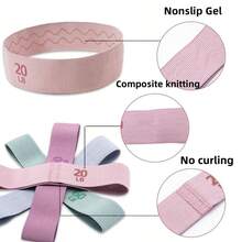 1pc 5.8*66cm/2.3*26in Resistance Hip Band, Non-Slip Elastic Training Band, Portable Glute & Thigh Resistance Loop, Suitable For Home And Gym Workout - Multicolor - View 4