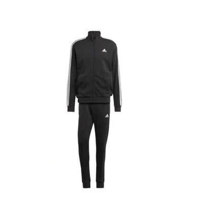 Adidas Men's Knit Tracksuit, 3-Stripe Casual Outfit With Hoodie Jacket And Slim Fit Sweatpants
