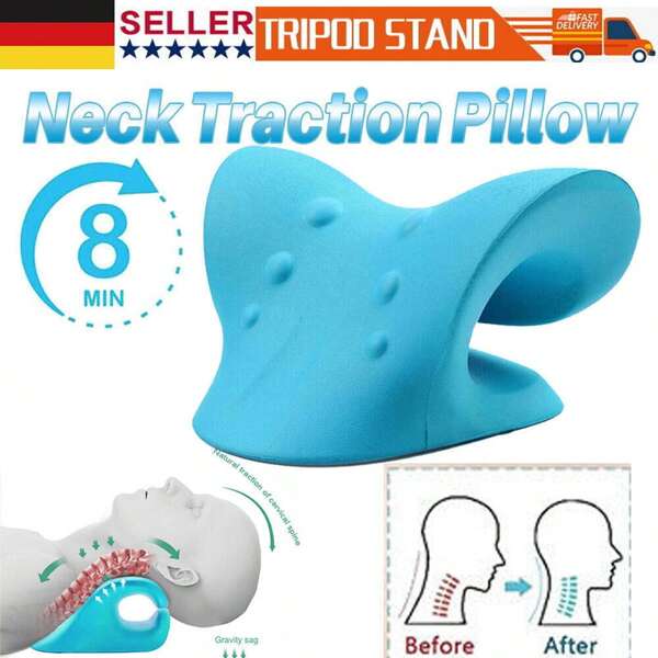 NetHong Zervikal-Massage-Kissen, Traktions-Massage-KissenSchlaf-Schulter- und Nacken-Massage-Kissen