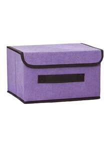 1pc Foldable Storage Box, Large Capacity Cloth Storage Bin - Ideal For Space-Saving, Clothes Organization, Decorations For Festivals, Rooms, Home, Bedroom