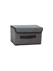 1pc Foldable Storage Box, Large Capacity Cloth Storage Bin - Ideal For Space-Saving, Clothes Organization, Decorations For Festivals, Rooms, Home, Bedroom