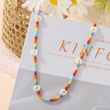 1 pièce Nouveau collier de perles de riz de mode coréenne délicate, collier à chaîne de clavicule minimaliste, bijou pour un port quotidien