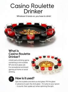 Rosyjska gra w ruletkę do picia kreatywna rozrywka rekwizyty do ruletki bar dostarcza zabawki impreza