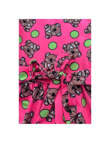 Vestido Infantil Menina Coala com Laço