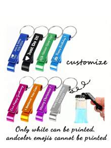 Custom Creative Multifunctional Aluminum Alloy Beer Bottle Opener Key Chain-Custom Mini Can Opener, Metal Material, Portable, Suitable For Outdoor And Indoor Use, Outdoor Equipment|Modern Key Chain| Metal, Custom Beer Accessories,Multi-Functional,Adjustable, ,Ornamental,Reusable,Exquisite,Adorable,High-Quality,Modern,Colorful,Cute,Comfortable,Stylish,Custom,Personalized,Unique,Ideal Gifts For Him,Ideal Gifts For Her,Boyfriend,Girlfriend,Dad,Mom,Family,Friends,Son,Daughter,Office,Tea Room,School,Home,Home Refresh