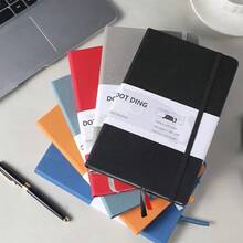 2 quyển sổ tay chấm bi A5, sổ tay 100 GSM Bullet Diary Plan A5 bìa cứng vải 160 tờ có túi bên trong sổ tay học sinh và văn phòng văn phòng phẩm quà tặng cho học sinh và bạn bè vào mùa tựu trường - Nhiều màu - Xem 2