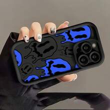 Funda de teléfono móvil de silicona suave con patrón de rostro alegre de dibujos animados, adecuada para iPhone 16/16 PLUS/16 pro/16 PROMAX, 15/15 plus/15 pro/15 PROMAX, 14/14 Plus/14 Pro/14 ProMax, 13/13 Pro/13 ProMax, 12/12 Pro/12 ProMax, 11/11 Pro/11 Pro, con protección contra caídas y golpes. - 1 pieza - Ver 5