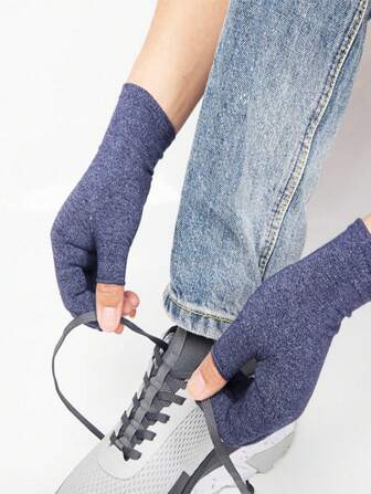 1 paire de gants à demi-doigts colorés, respirants et ajustés, offrant un soutien des mains, convenant pour le cyclisme, la course, la fitness et l'utilisation de bureau quotidienne