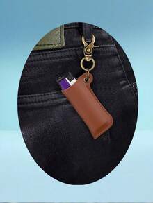 Lighter Case,New Gift Item, Cigarette Case With Lighter Built-In,Lighter Case,Lighter Box, Dual-Size Custom Lighter Box, Made Of PU/Plastic Dual Materials, Available In Multiple Colors, Laser Engraved Exclusive Text, Giving It A Unique Commemorative Attribute,