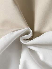 两件套幼儿男童半拉链长袖上衣和裤子套装，休闲运动风格，秋冬 - 卡其色 - 查看 8