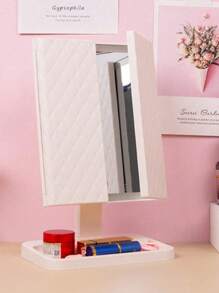 LED Tri-Fold Makeup Mirror With 3X/2X Magnification - Touch, 70 LEDs, Adjustable Brightness, USB/Battery Powered, Bottom Tray Storage, Foldable Triple-Fold Design, Suitable For Travel And Family Use - Ideal Ladies' Gift For Christmas, Valentine's Day, Mother's Day Thanksgiving,Graduation Season Gift