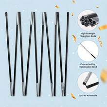 Bộ vòm bóng bay có thể điều chỉnh dài 21ft/Bộ vòm bóng bay mô-đun có thể tái sử dụng dài 13ft với 2 đế PVC, 2 quả tạ nước, 50 kẹp bóng bay, thanh sợi thủy tinh cường độ cao, thích hợp cho trang trí tiệc sinh nhật đám cưới tốt nghiệp tự làm - Nhiều màu - Xem 2