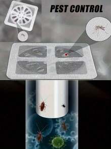 12 PIEZAS Cubierta de drenaje con filtro contra el cabello, Filtro de silicona anti-moscas, Herramienta de prevención de cucarachas y olores para el baño del hogar
