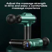 Masajeador de mano profesional, pistola de masaje portátil para fascia y Body, ligera, recargable, con 8 cabezales de masaje intercambiables