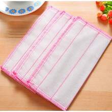 SDAJKL Cotton Deep Cleansing Dishwashing Cloth 5 Layers Oil Absorbing For Home Kitchen (30 X 30cm / 11.8 X 11.8in) - Default - View 4