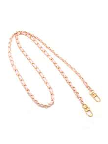 1 件 PU 皮革包链配件，120 厘米长金属和皮革链条手机挂绳，斜挎包链条肩带，便携包配件替换配件，DIY 手工可拆卸肩带，手柄肩金属替换链包零件配件 - 彩色 - 查看 18