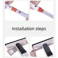 1 Stück Fensterreinigungsset für Zuhause, Hochreicht Fensterreiniger Sprüher & beidseitiger Abzieher mit Mopp-Griff