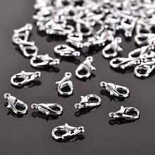 100 pièces 12*7mm Griffes de dragon délicates en or, argent et platine. Design pratique d'ouverture et de fermeture. Idéal pour les créateurs de bijoux pour connecter les chaînes, les perles et d'autres matériaux