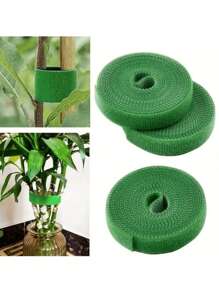Tatukiko 1 pièce de ruban adhésif double face puissant, ruban pour plantes, sangle auto-adhésive pour plantes, lien de fils horticoles, utilisé pour la mise en forme des plantes grimpantes vertes, peut être coupé librement.