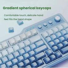HP K360 Pro Mechanical Keyboard 98-Key Compact Layout RGB Colorful Backlight E-Sports Level Response Speed Multimedia Shortcut Keys Full Key Anti-Ghosting Game/Office Dual Mode - Gradient Purple [single Keyboard] Side Engraving - View 4
