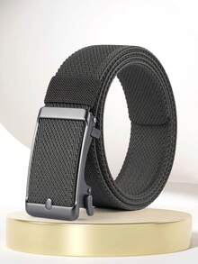 男士棘轮皮带，独特的带扣设计，搭配优质纹理尼龙弹性带，合金自动滑动带扣，可快速释放，舒适透气，适合日常穿着