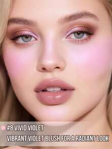 Misslyn Cafe Beauty哑光腮红盘，带镜子，4种颜色可选，打造自然妆效，显色度高，易于晕染，从清透到浓郁，无粉，持久不脱妆，只需轻轻扫过即可打造充满活力的自然妆容。 - 查看 3