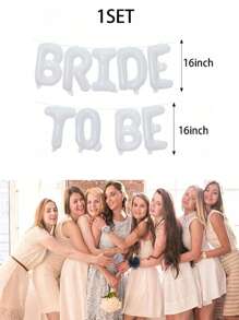 1 Set Of White Bridal Party Balloons Set, Bride To Be Bachelorette Party Decorations, 16 Inch Bride Bachelorette Party Decorations White Balloons, Balloon Banner Bride, Bride Letter Balloons, Suitable For Bachelorette Party Decoration Wedding Engagement Bride Photo Booth, Bachelorette Party, Bridal Shower Decoration Photo Background Letter Balloons