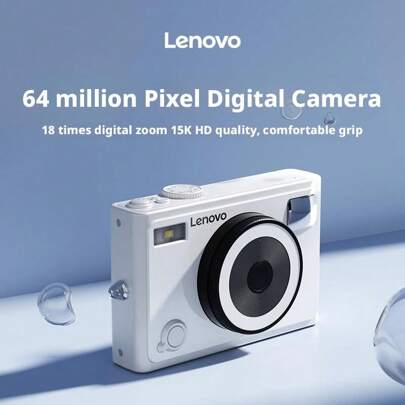 Lenovo Fotocamera selfie C55 da 64 MP HD per studenti e ragazze, microcamera singola entry-level, strumento Vlog per viaggi nel campus, sostituzione leggera e conveniente