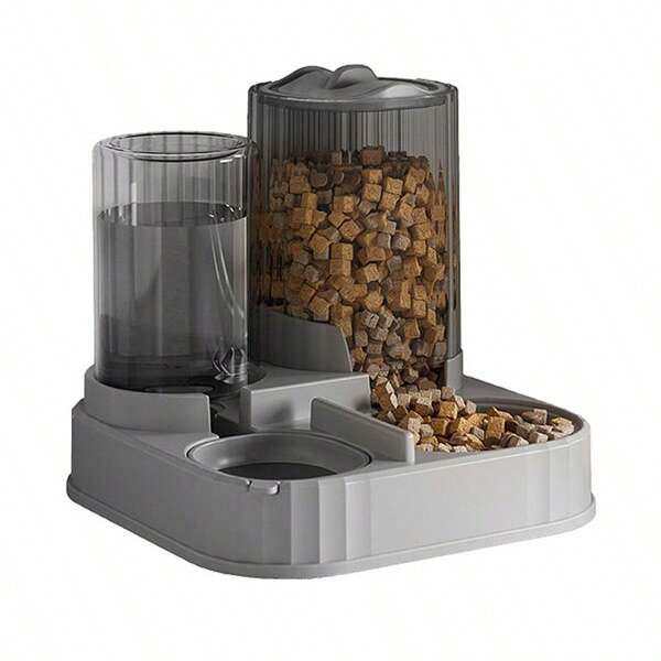 New Pet Feeder With Integrated Food And Water Supply, Automatic Water Storage And Feeding, Convenient For Cleaning, Suitable For Small And Medium-Sized Pets Such As Cats, Dogs, Rabbits, Squirrels, Etc. It Is Anti Slip And Not Easy To Fall. Large Capacity Pet Supplies