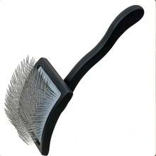 1pcsDeluxe Dog Groomer: Effortless Shedding Comb & Soft Massage For A Healthy, Happy Pet - Red - View 12