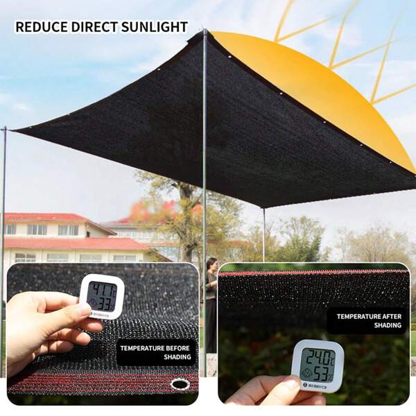 1pc Sunshade Cloth, 90% Sun Blocking Shade Net, Suitable For Garden, Patio, Plants, Greenhouse, Outdoor Gazebo, Lawn, Party, Picnic, Pool, Dog House, Easy To Hang Up. Applicable For Thanksgiving, Easter, Women's Day, Halloween And Other Holiday Gatherings