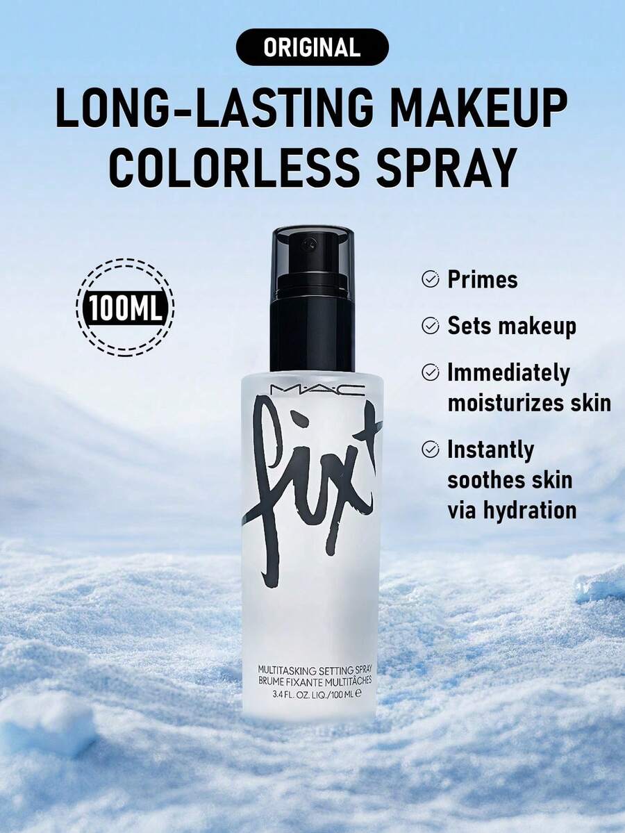 MAC Fix+ 無酒精長效定妝噴霧 100ml/3.4 Oz | 清爽定妝噴霧打造完美妝容 | 無酒精配方適用於所有膚質,特別是敏感肌 | 16小時長效持妝,保濕霧面妝效 - ORIGINAL - 查看 1