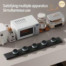 Track Socket 歐標電源插座延長器，附 USB Type C 轉接頭，高功率壁掛式，適用廚房、辦公室、居家電路翻新，可拆卸插頭，省空間，易安裝，多功能快充接口，現代白色飾面 - 白色 - 查看 7
