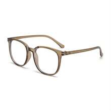1 Stück schwarze modische und vielseitige Brille mit Sehstärke, flache Modespiegel